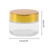 Unique Bargains Transparent Cream Glass Bottle for Bathroom 1 Pc - 4 of 4