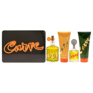 Curve by Liz Claiborne for Men - 4 Pc Gift Set 4.2oz EDC Spray, 0.25oz EDC Splash, 3.4oz After Shave Balm, 3.4oz Shower Gel - 1 of 4