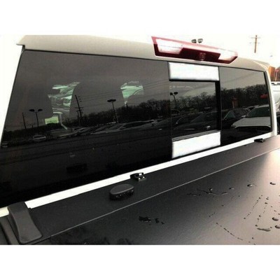 QAA is Compatible with 2019-2020 Chevrolet Silverado 2 Piece Stainless Sliding Rear Window Trim Accents RW59170