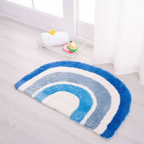 THRILRUG Cute Bathroom Rugs mats,Non-Slip Extra Soft Microfiber Washable  Water Absorbent Shower Toilet Kids Bath Rugs mats Set for Bathroom (Whale