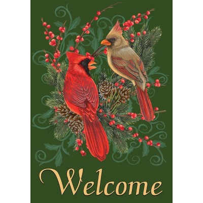 Briarwood Lane Garden Flag 18x12.5 For Outdoor Cardinals and Pine Winter Garden Flag Flag For Winter Garden Flag Flags For Outside