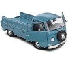 1968 Volkswagen T2 Pickup Truck Petrol Blue 1/18 Diecast Model Car by Solido - 2 of 4