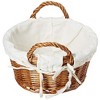 Cheung's Lyuma 10 Inch Lined Willow Basket - Round - 4 of 4