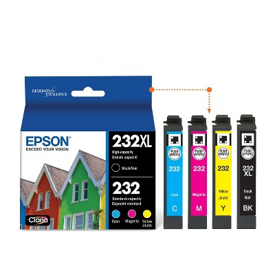 Epson 232XL Black 232 C/M/Y 4pk Ink Cartridges - Black Cyan Magenta Yellow (T232XL-BCS)_3