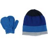 Grand Sierra Kids' 2-4 Striped 2-Piece Winter Beanie and Mitten Set - 4 of 4
