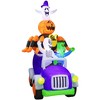 Occasions 10.5' INFLATABLE SWIRLING LIGHTS HALLOWEEN TRUCK, 8 ft Tall, Multicolored - 3 of 4
