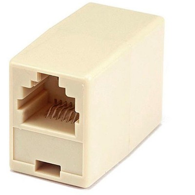 Monoprice 6P6C RJ12 Straight Inline Coupler, Beige