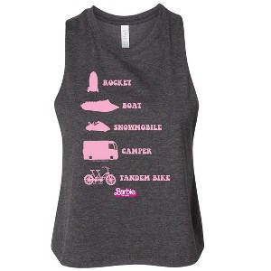 Women's - Barbie - Barbie Vehicles Graphic Racerback Tank - 1 of 3