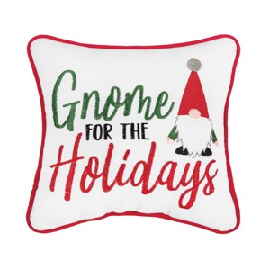 C&F Home Gnome For The Holidays Embroidered Small Petite Throw Pillow - 1 of 4