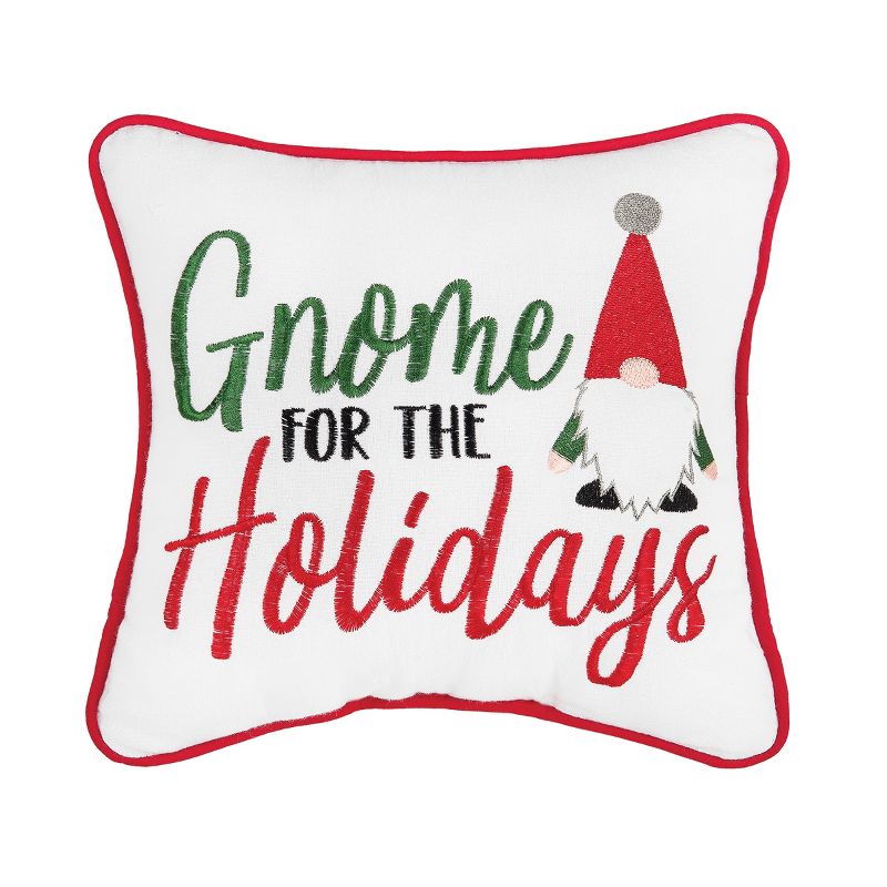 C&F Home Gnome For The Holidays Embroidered Throw Pillow, 1 of 5
