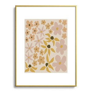 Urban Wild Studio black coffee morning tan Metal Framed Art Print - Deny Designs - 1 of 4