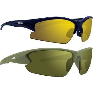2 Pairs of Epoch Eyewear Brodie / Midway Glasses with Flash Mirror, Yellow Lenses - 1 of 4