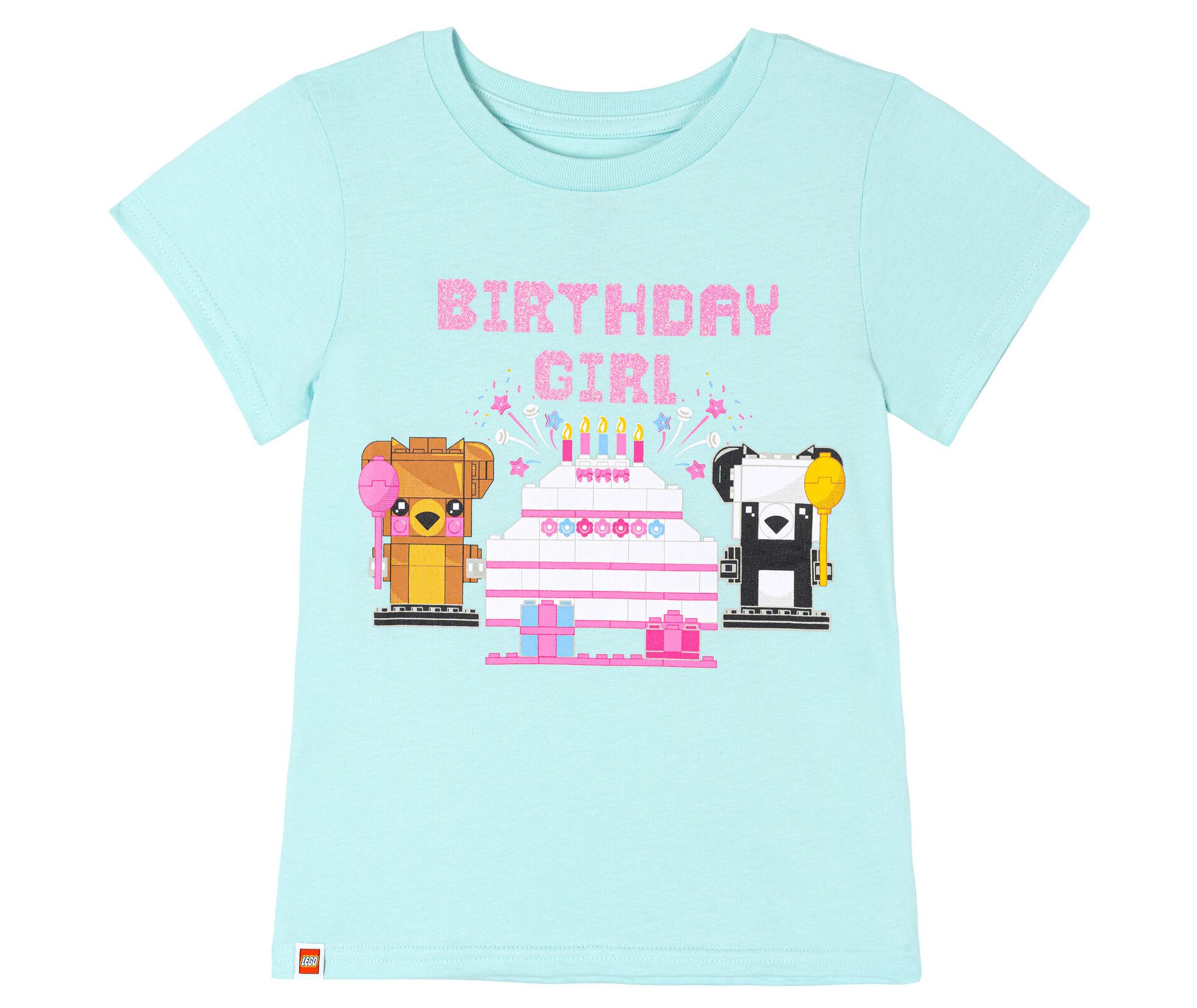 LEGO Girls' Short Sleeve Graphic T-Shirt Little Kid to Big Kid
