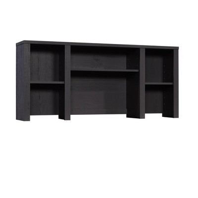 Raven Oak 60" Computer Hutch with Adjustable Shelves
