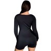 Women's Erin Square Neck Long-Sleeve Romper - SALTY - 3 of 3