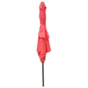 Sapphtopaz 6x9Ft Pool Umbrella Patio Waterproof Umbrella Beach Umbrellas for Sand with Push Button Tilt and Crank for Garden, Pool, Patio - 1 of 4