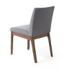 Stylish Dining Chairs Set of 2, Upholstered Dining Chair with Sturdy Solid Wood Legs, Gray-Christopher Knight Home - 4 of 4