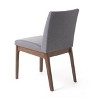 Stylish Dining Chairs Set of 2, Upholstered Dining Chair with Sturdy Solid Wood Legs, Gray-Christopher Knight Home - image 4 of 4