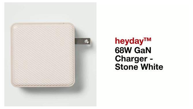 68W GaN Charger - heyday&#8482; Stone White, 2 of 5, play video