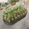 KWPZQEB Galvanized Raised Garden Bed, Planter Box Raised Garden Beds Outdoor, Oval Metal Raised Bed for Vegetables, Fruits, Flowers - 3 of 4