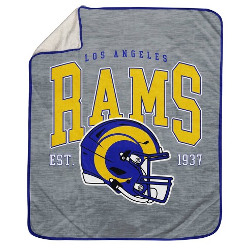 NFL Los Angeles Rams top Royal Plush Throw Balnket