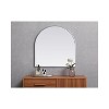Elegant Lighting Metal Frame Arch Mirror 30x30 Inch in Silver - 2 of 4