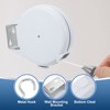 Unique Bargains Portable Retractable Wall Mounted Outdoor Indoor Clotheslines - 3 of 4