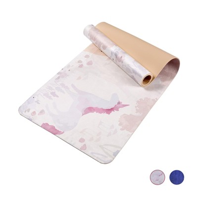 Yoga Mat, Exercise Yoga Mat Print with Non-Slip, 72" x 24" TPE Exercise Mat, Multi-Purpose Workout Mat for Women, Pilates Fitness and Floor Exercises