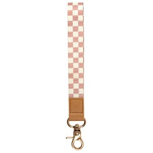 Walli Cases Blush Check Wrist Lanyard - 1 of 4