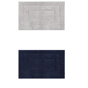 Unique Bargains Bathroom Absorbent Non-Slip Comfortable Geometry Bath Mats 2 Pcs - 1 of 4