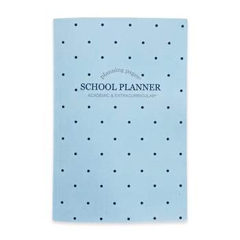 Kahootie Co. It's That Kinda Day School & After School 9" x 6" Monthly & Weekly Planner Teal Polka