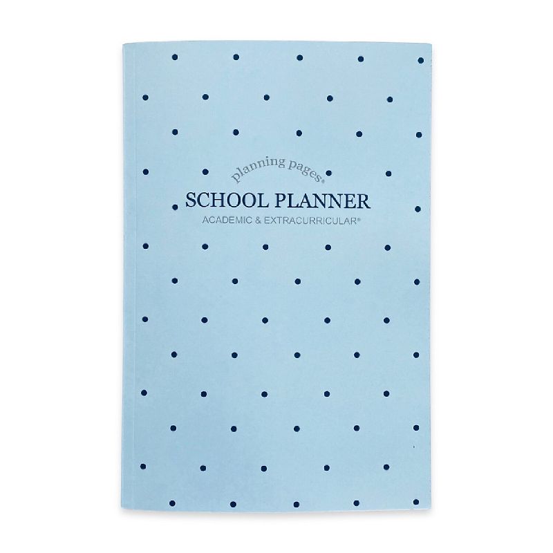 Kahootie Co. It's That Kinda Day School & After School 9" x 6" Monthly & Weekly Planner Teal Polka, 1 of 8