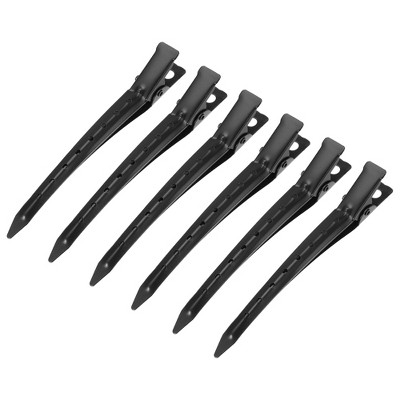 Unique Bargains Metal Non-Slip Durk Bill Hair Clip 3.54"x0.59" 6 Pcs