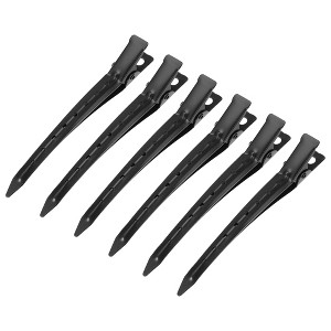 Unique Bargains Metal Non-Slip Durk Bill Hair Clip 3.54"x0.59" 6 Pcs - 1 of 4