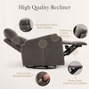 Ora Maison Recliner Chair, Upholstered Reclining Armchair with Footrest for Living Room - 4 of 4