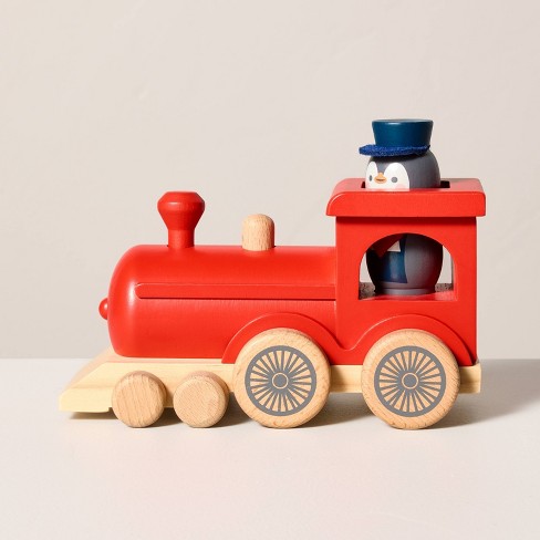 Red toy train on sale