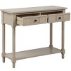 Grungis Console Table with Two Drawers,Vintage Entryway Table with Bottom Shelf,Console Table for Living Rooms - 4 of 4