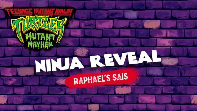 Teenage Mutant Ninja Turtles: Mutant Mayhem Ninja Reveal Raphael&#39;s Sais and Role Play Set, 2 of 7, play video