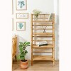 Nordlys Solid 4-Tier Bamboo Wood Bookcase Modern Design Style Living Room - 2 of 4