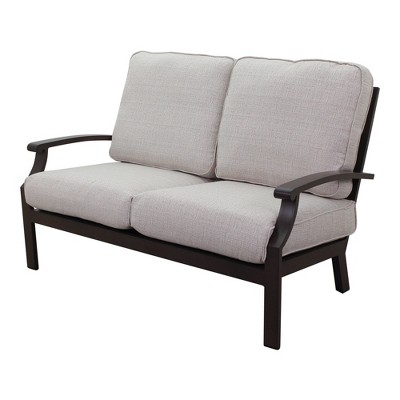 Courtyard Casual Madison Loveseat   Alum frame in powder coating Performatex Fabric Cushions