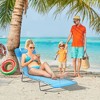 PAGED Folding Lawn Chair Camping Chair with Pillow Steel Frame, Breathable Mesh for Camping, Garden, Beach, Patio - 4 of 4
