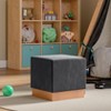 Seville Classics The Vineyard Collection Cork Fabric Cube Storage Ottoman - 2 of 4