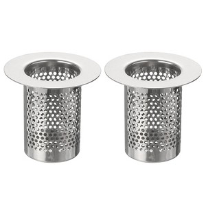 Unique Bargains Stainless Steel Mesh Durable Bathroom Kitchen Sink Strainer 2 Pcs - 1 of 3