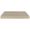 vidaXL Floating Wall Shelf Oak 19.7"x9.1"x1.5" MDF - 3 of 4