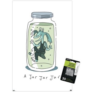 Trends International Star Wars: Humor - A Jar Jar Jar Unframed Wall Poster Prints - 1 of 4