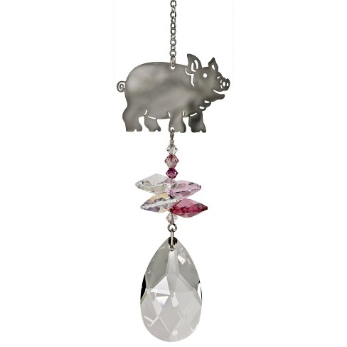 Woodstock Chimes Woodstock Rainbow Makers Collection, Crystal Fantasy, 4.5'' Pig Crystal Suncatcher CFPI - image 1 of 3