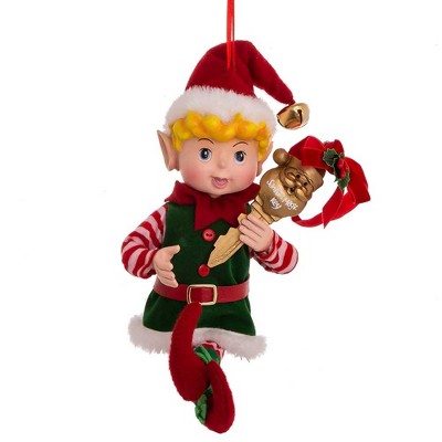 Kurt Adler 10-Inch Elfie with Magical Key Ornament