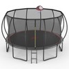 BestParts 14FT Pumpkin Trampoline with Basketball Hoop & Ladder, Black-Red - 3 of 4