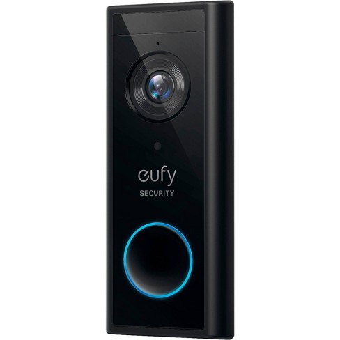 eufy Security Video Doorbell 2K, Battery and Wired, w/Chime Wireless Wi-Fi  Compatible Smart Video Doorbell in Black