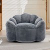 Okak Modern Bean Bag Accent Chair Barrel Chairs with Memory Foam,Small Leisure Chair Single Sofa for Living Room,Office,Apartment - 2 of 4